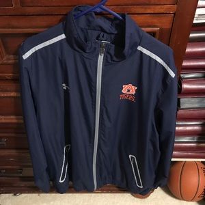 Auburn University Under Armor Full Zip Rain Jacket Size XL